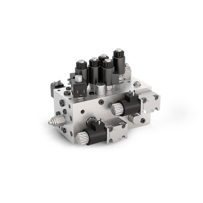 Hydraulischer Steuerblock Lenkung Walzenmäherblock