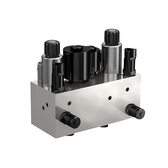 Hydraulischer Steuerblock - Entlastung Anbaugeräte Schwarzdeckenfertiger