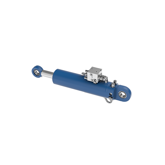 Pflugwendezylinder mit integrierter Ventiltechnik