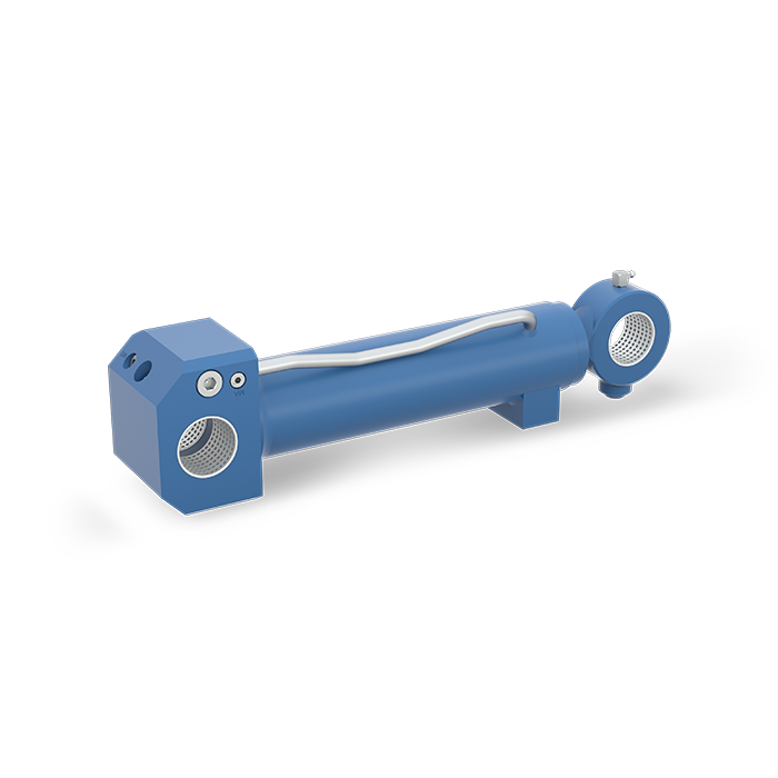 Cylinder for wheel height adjustment